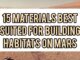 15 Materials Best Suited For Building Habitats On Mars